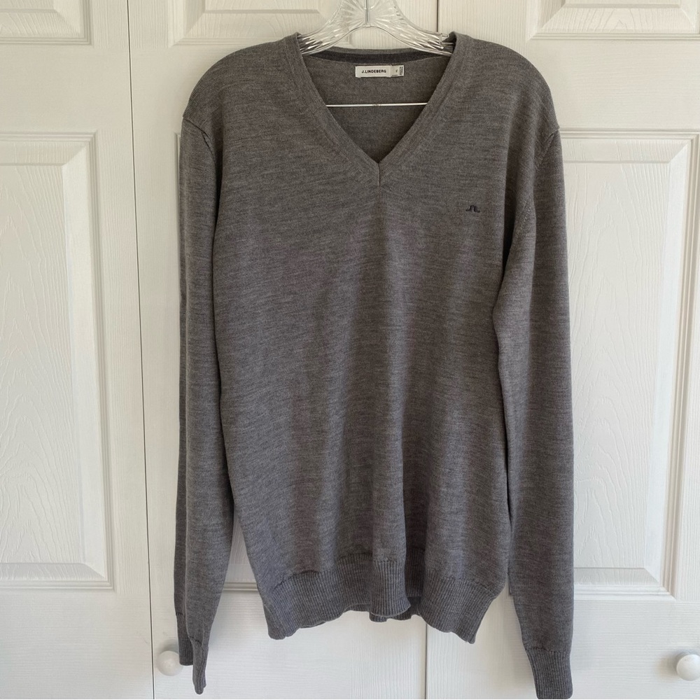 J. Lindberg 100% Merino Wool Lymann True Merino V Neck Long Sleeve Mens Size XL - Picture 6 of 13